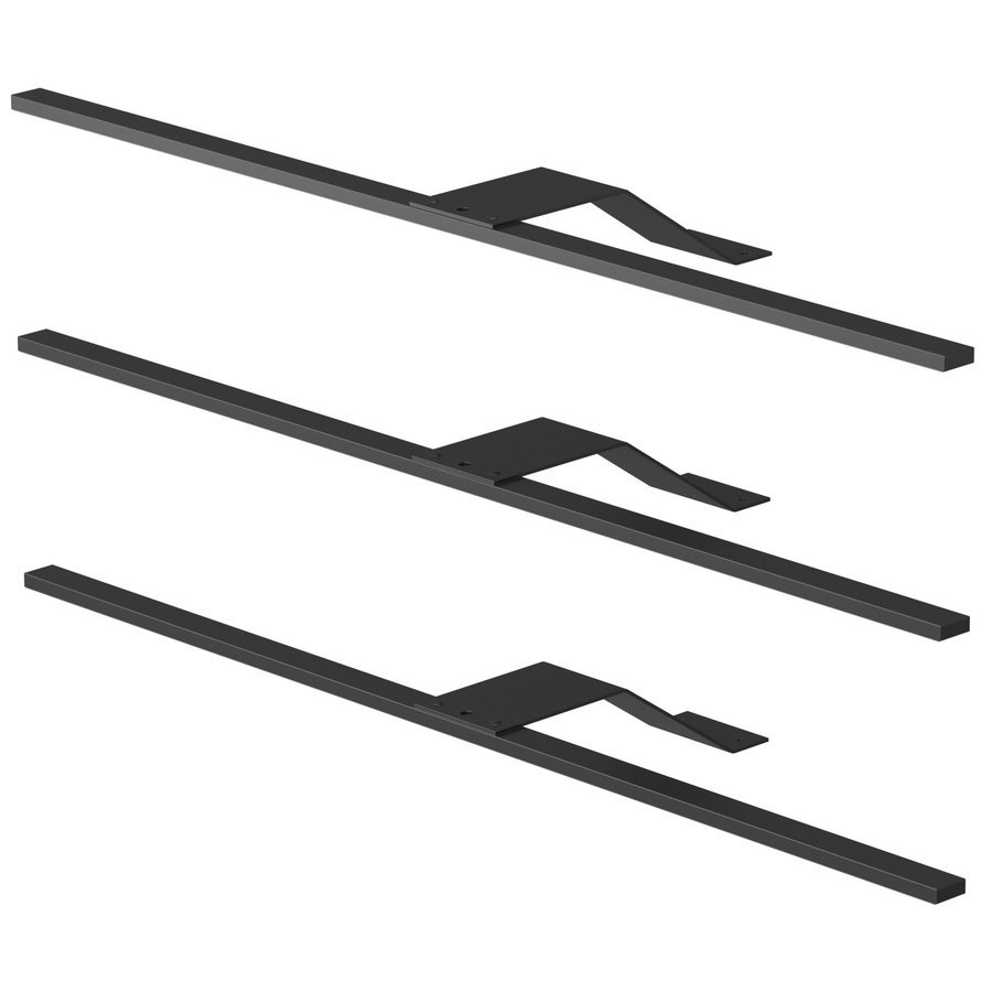 Buitenverlichting met Afstandsbediening Zwart Set van 3 Stuks