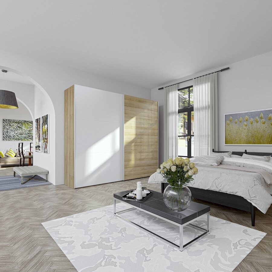 Schuifdeurkast Profiel Premium Wit