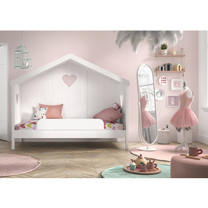 KidsOnly Amori Huisbed met Rug en Bedbeveiliging Wit