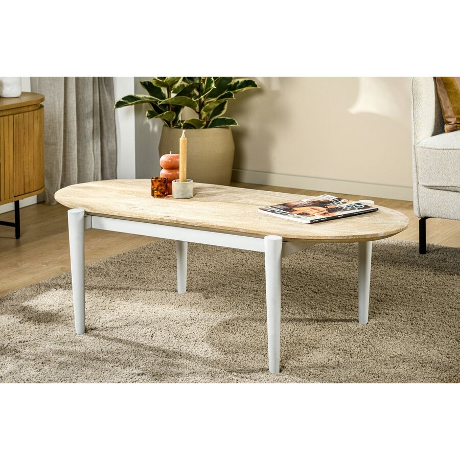 Lind Ovale Salontafel Mango Naturel Lind Ovale Salontafel Mango Naturel
