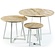 Astor Ronde Salontafel Set van 3 Naturel