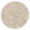 Fluffy Ø55 cm Ronde Badmat Ivory