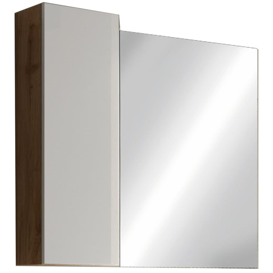 Hamburg 110 cm Wit/Eiken Badkamer Spiegel met Kast Hamburg 110 cm Wit/Eiken Badkamer Spiegel met Kast