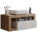 Benvenuto Design Hamburg 79 cm Zwevend Wastafel en Onderkast Benvenuto Design Hamburg 79 cm Zwevend Wastafel en Onderkast