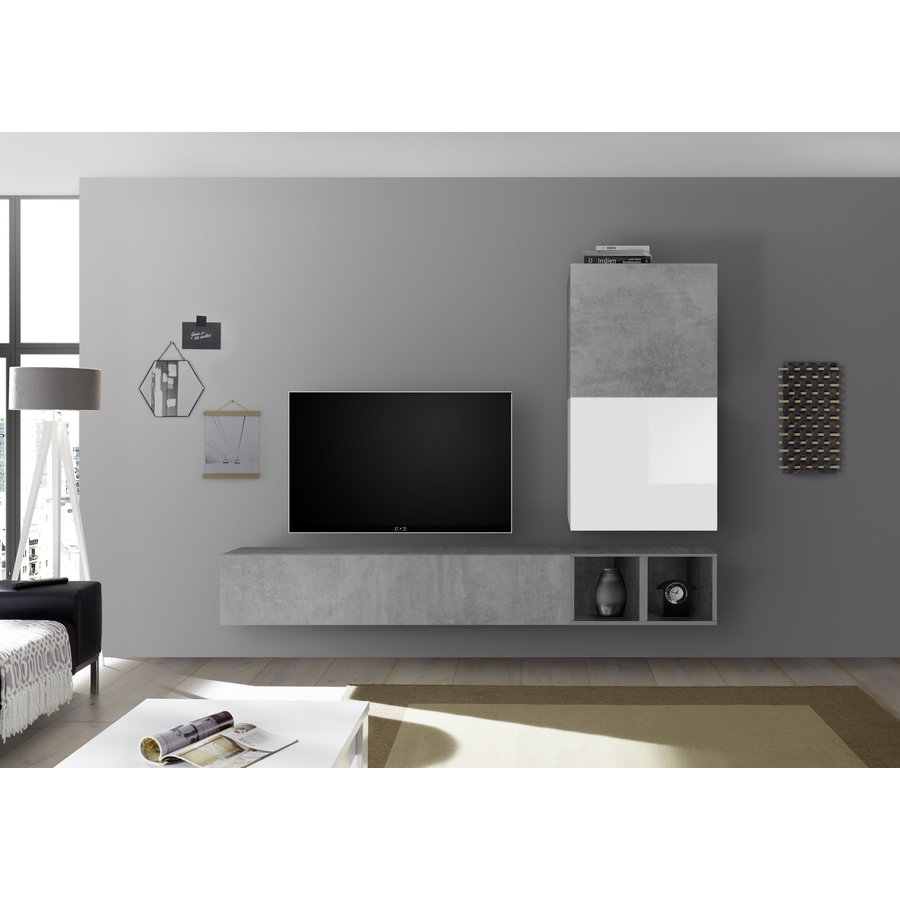 Bex Liggend Beton Wandmeubel