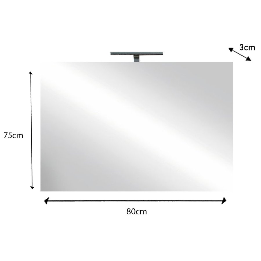 Hamburg 80 cm Badkamerspiegel