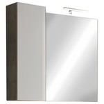 Benvenuto Design Hamburg 78 cm Wit/Beton Badkamer Spiegel met Kast Benvenuto Design Hamburg 78 cm Wit/Beton Badkamer Spiegel met Kast