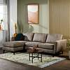 Ritz Taupe 3-zits Bank + Chaise Longue Rechts/Links