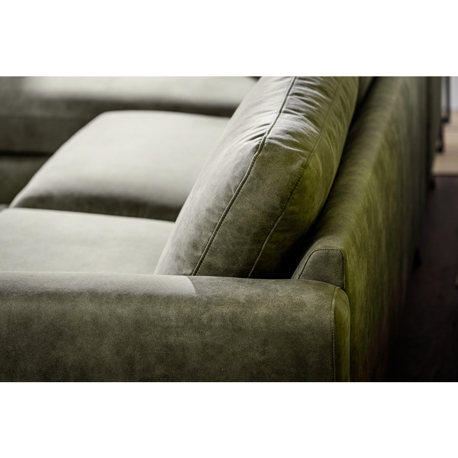 Ritz Groene 3-zits Bank + Chaise Longue Rechts/Links Ritz Groene 3-zits Bank + Chaise Longue Rechts/Links