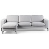 Valente Grijs 3-zits Bank + Chaise Longue Rechts/Links