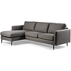 Aka Taupe 3-zits Bank + Chaise Longue Rechts/Links