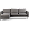 Aka Taupe 3-zits Bank + Chaise Longue Rechts/Links