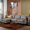 Aka Taupe 3-zits Bank + Chaise Longue Rechts/Links