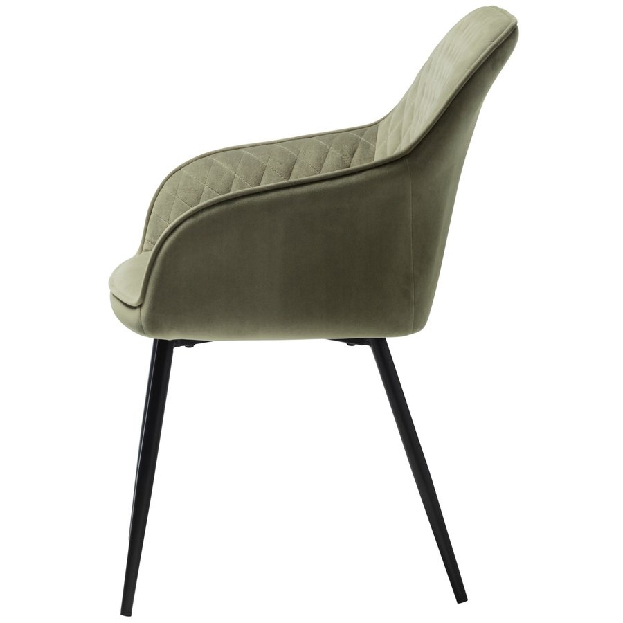 Miltona Armstoel Velvet Olijfgroen Miltona Armstoel Velvet Olijfgroen