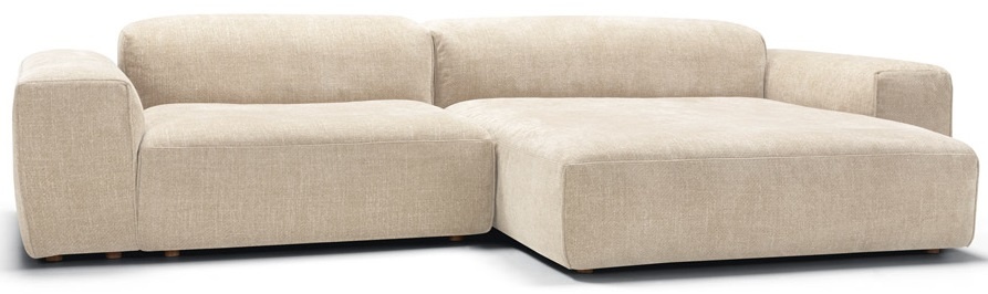 Sits Edda 2-Zits Bank + Chaise Longue Creme