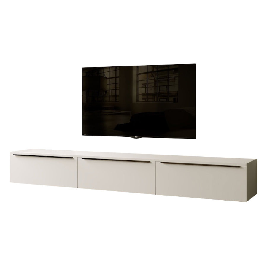 Levana Alpine Wit 300 cm TV Wandmeubel Levana Alpine Wit 300 cm TV Wandmeubel
