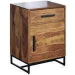 Sky Style Mumbai Massief Hoog Nachtkastje 1 Deur 1 Lade Sky Style Mumbai Massief Hoog Nachtkastje 1 Deur 1 Lade