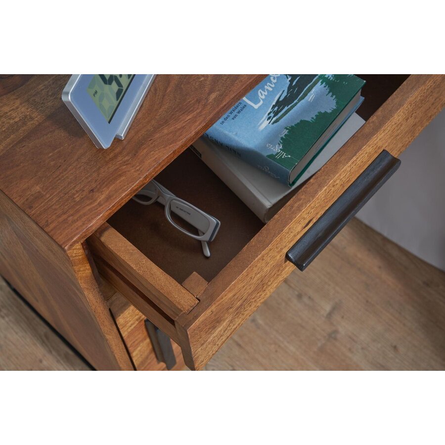 Mumbai Massief Hoog Nachtkastje 1 Deur 1 Lade Mumbai Massief Hoog Nachtkastje 1 Deur 1 Lade