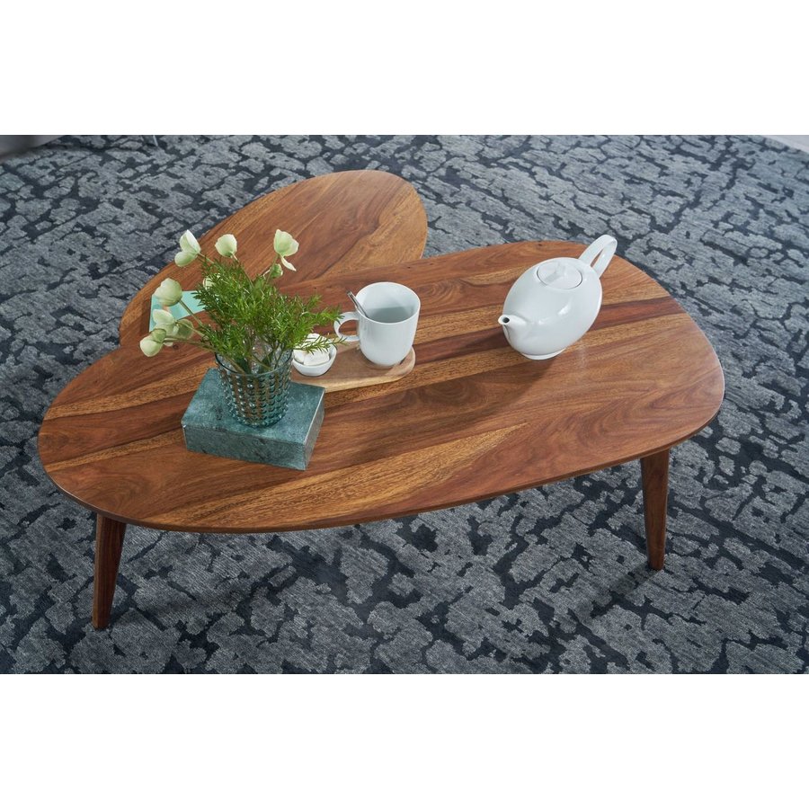 Mumbai Massief Sheesham Hout Salontafel Set Mumbai Massief Sheesham Hout Salontafel Set