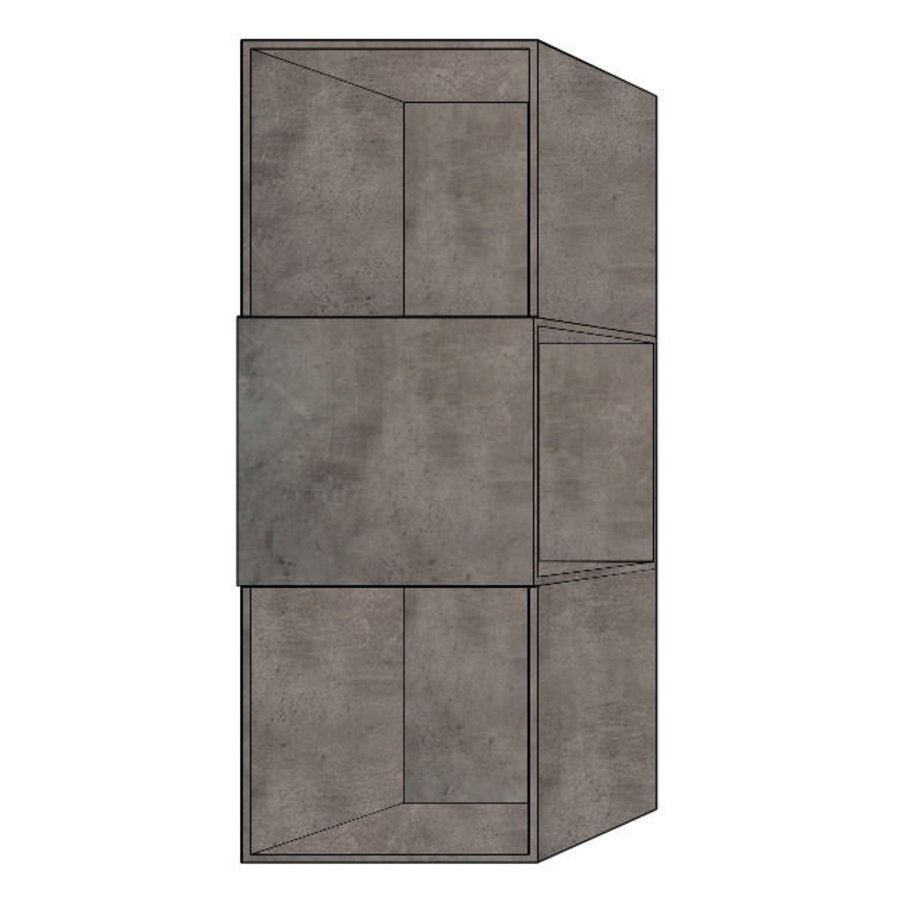 Bex Beton Boekenkast Laag Bex Beton Boekenkast Laag