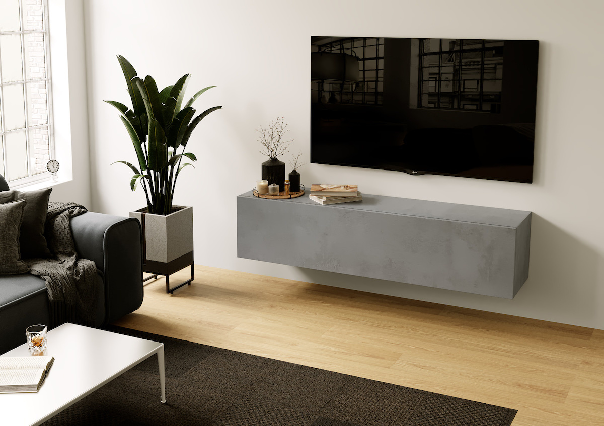 Benvenuto Design Bex Liggend Beton Wandmeubel