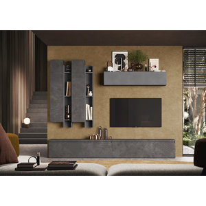 Benvenuto Design Infinity 2.0 Ardesia / Piombo TV Meubel Set 04