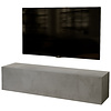 Credenza 138 cm Beton TV Wandmeubel