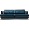 Brandon Velvet Navy Blauw 3-zits Bank