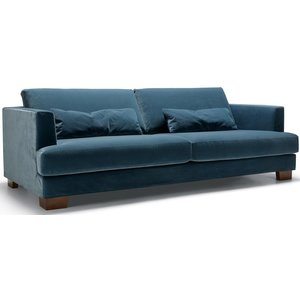 Sits Brandon Velvet Navy Blauw 3-zits Bank