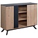 Brandio Eiken / Zwart Dressoir 2-Deuren