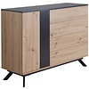 Brandio Eiken / Zwart Dressoir 4-Lades