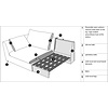 Milou Natural 3-zits Hoekbank met Tray Links