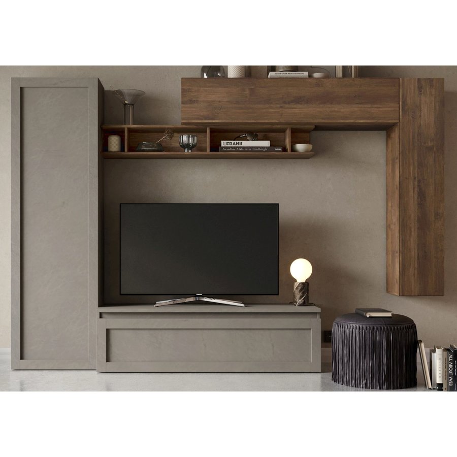 Infinity 2.0 Argilla/Brons/Eiken TV Meubel Set 08 Infinity 2.0 Argilla/Brons/Eiken TV Meubel Set 08