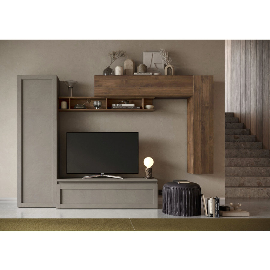 Infinity 2.0 Argilla/Brons/Eiken TV Meubel Set 08 Infinity 2.0 Argilla/Brons/Eiken TV Meubel Set 08