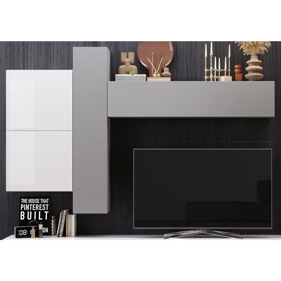 Infinity 2.0 HG Wit/Gesso TV Meubel Set 07 Infinity 2.0 HG Wit/Gesso TV Meubel Set 07