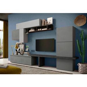 Benvenuto Design Infinity 2.0 Ardesia/Piombo/Gesso TV Meubel Set 06