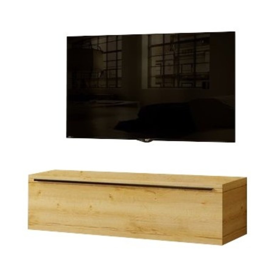 Levana Trendy Eiken 120 cm TV Wandmeubel Levana Trendy Eiken 120 cm TV Wandmeubel