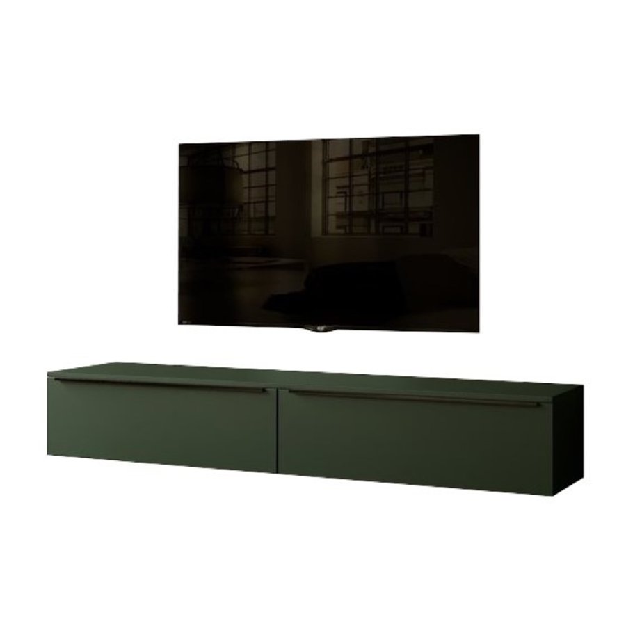 Levana Soft Pro Groen 243 cm TV Wandmeubel Levana Soft Pro Groen 243 cm TV Wandmeubel