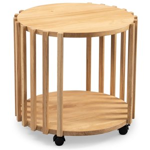 Mats Massief Eiken Bijzettafel Rond