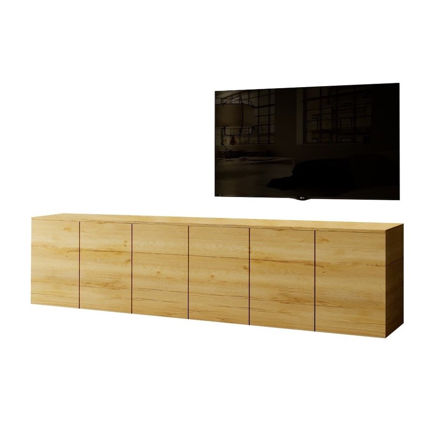 Neve Trendy 300 cm Zwevend Dressoir Eiken Neve Trendy 300 cm Zwevend Dressoir Eiken