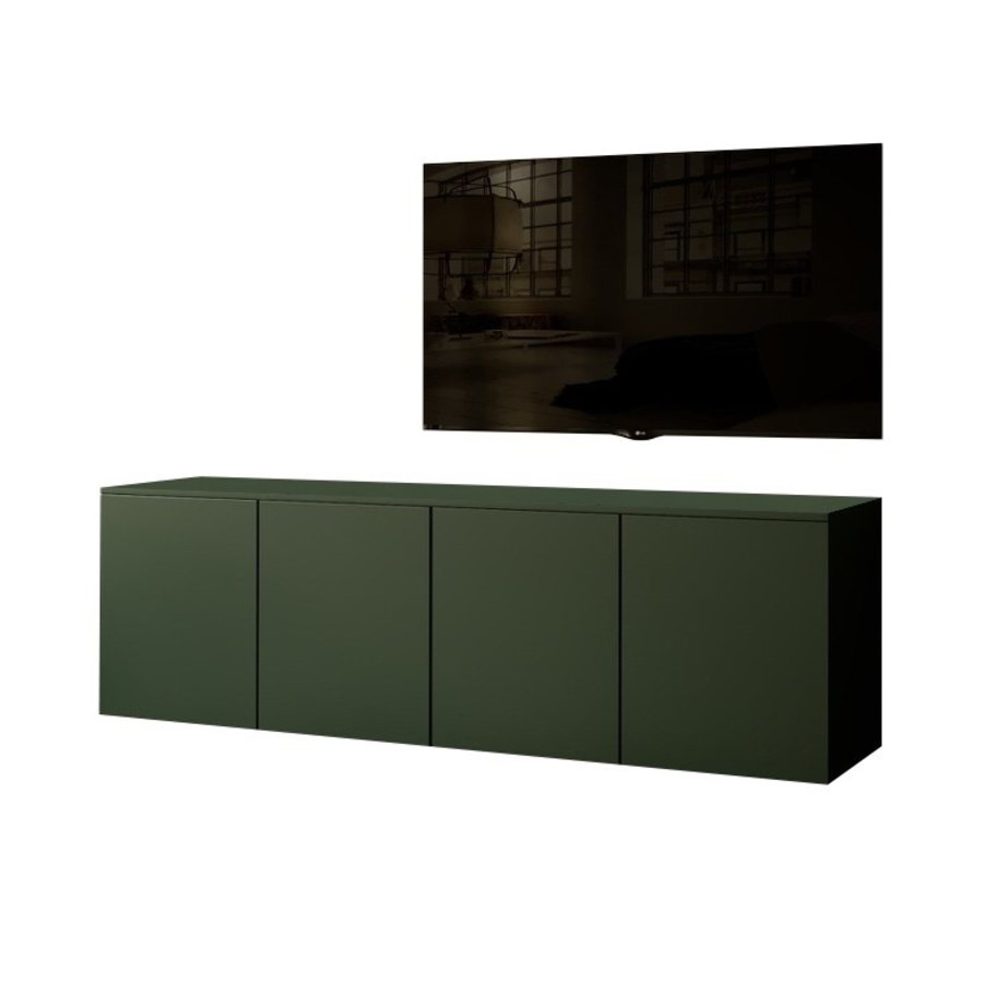 Neve Soft Pro 163 cm Zwevend Dressoir Groen Neve Soft Pro 163 cm Zwevend Dressoir Groen