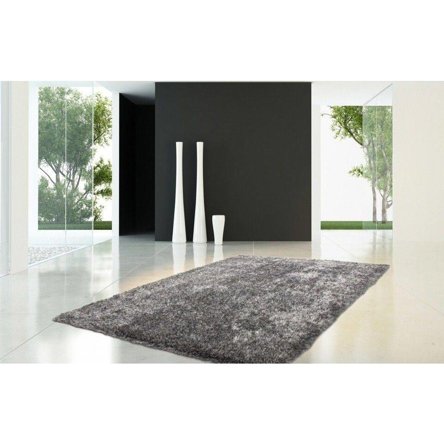 Diamond Vloerkleed 80 x 150 cm Grijs / Wit