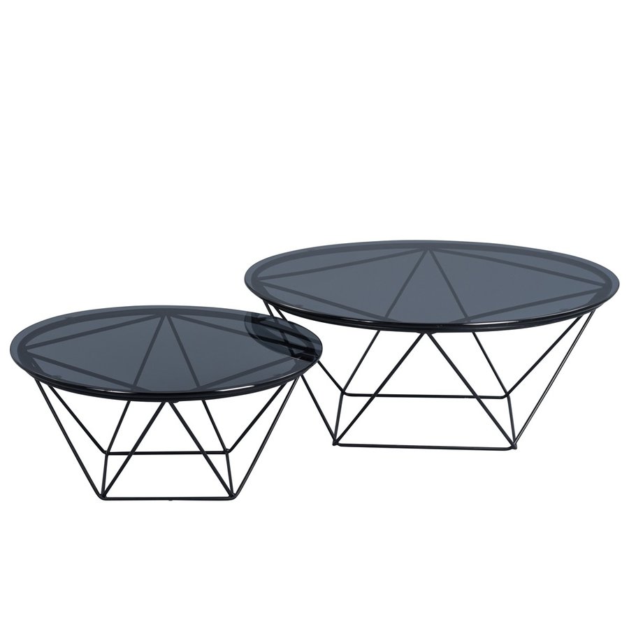 Nairo Salontafel Glas Ø90 cm