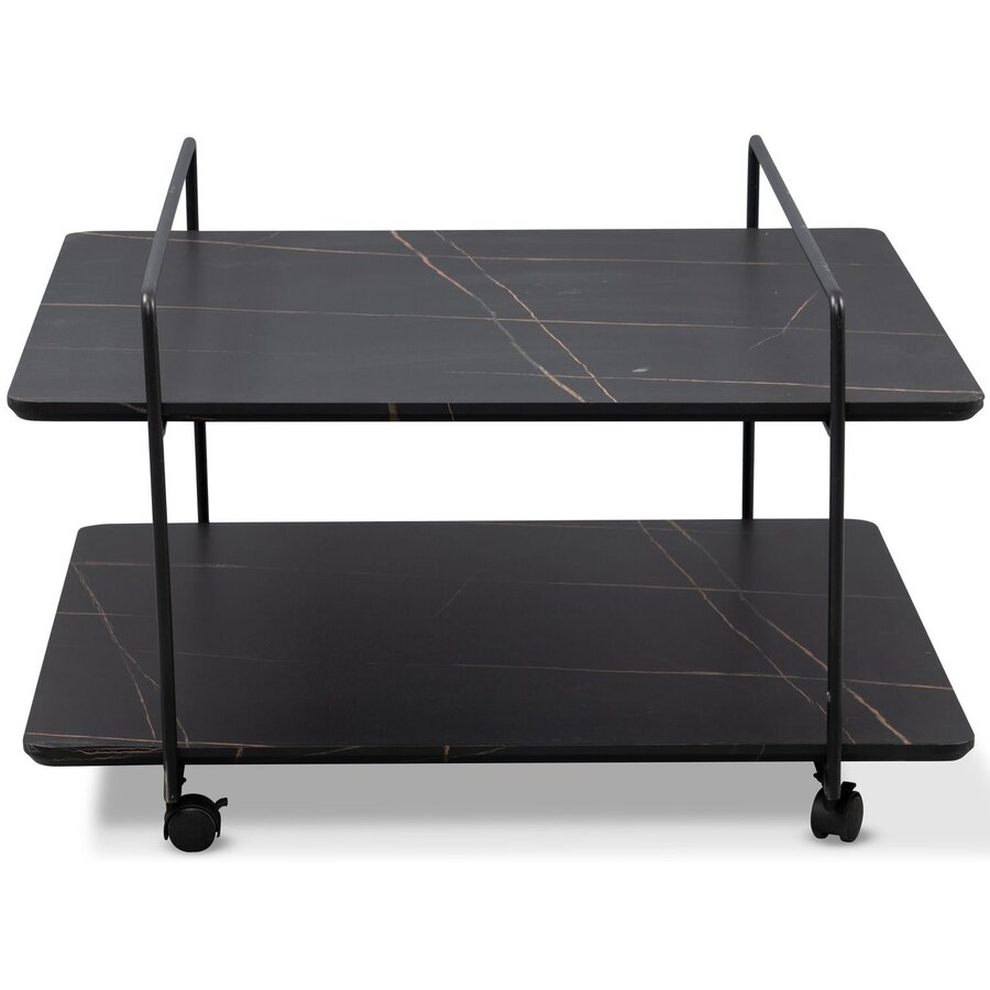 Doppio Marmerlook Zwart Salontafel