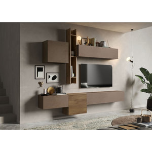 Benvenuto Design Infinity 2.0 Mercure Eiken / Brons TV Meubel Set 12