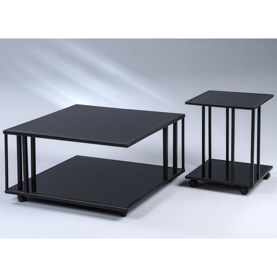 Paris Vierkante Bijzettafel Glas Paris Vierkante Bijzettafel Glas