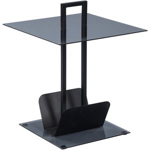 Helsinki Glazen Bijzettafel Vierkant