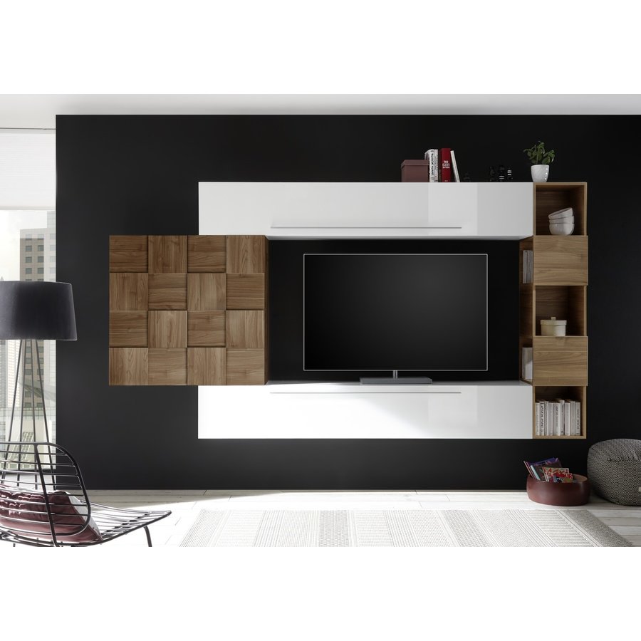 Infinity 210 cm Wandmeubel Handvat Onder Infinity 210 cm Wandmeubel Handvat Onder