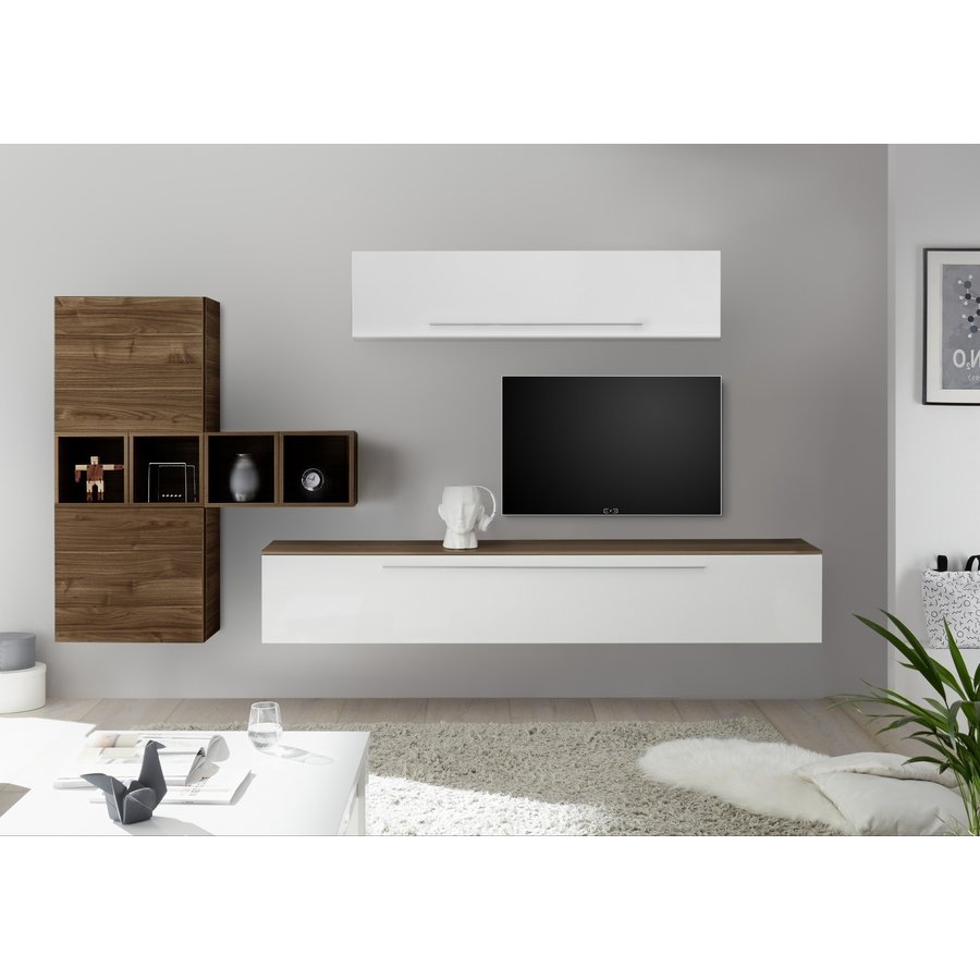 Infinity 138 cm Wandmeubel Handvat Onder Infinity 138 cm Wandmeubel Handvat Onder