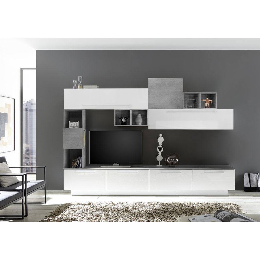 Infinity 138 cm Wandmeubel Handvat Onder Infinity 138 cm Wandmeubel Handvat Onder